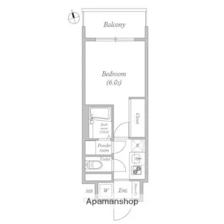 エスタート品川南大井【12階】の間取り