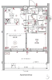 クレイシアIDZ大森町【505号室】の間取り
