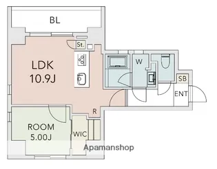 クレアーレ武蔵小山レジデンス【2階】の間取り