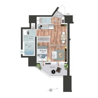 デュオフラッツ池尻大橋ノリス【5階】の間取り