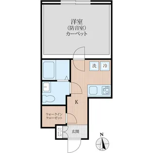 ラシクラス西大井【3階】の間取り