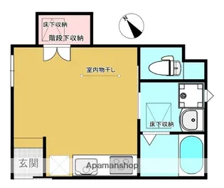 レジデンス大崎【1階】の間取り