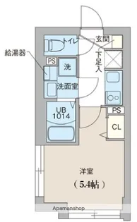 クリオ ラモード目黒洗足【101号室】の間取り
