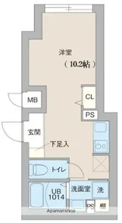 クリオ ラモード目黒洗足【103号室】の間取り