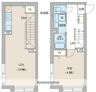 クリオ ラモード目黒洗足【4階】の間取り