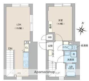 クリオ ラモード目黒洗足【4階】の間取り
