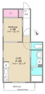 ALIVIO桜坂【2階】の間取り