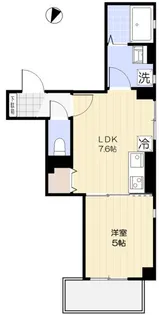 M’S武蔵小山【302号室】の間取り