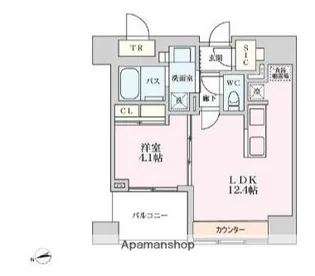 プライマル品川大井町【6階】の間取り