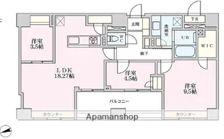 プライマル品川大井町【8階】の間取り