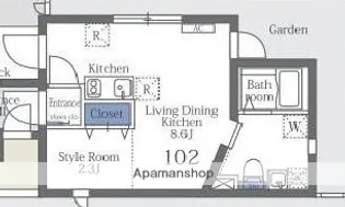 大森西テラス【1階】の間取り