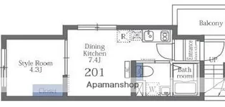 大森西テラス【4階】の間取り