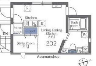 大森西テラス【2階】の間取り