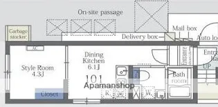 大森西テラス【1階】の間取り