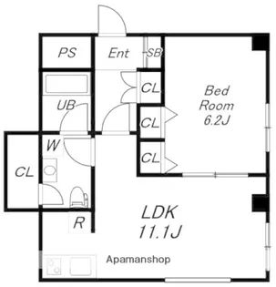 エクセルピア大森町【2階】の間取り