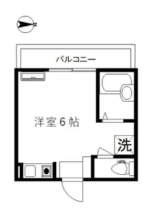リブフラット東六郷【2階】の間取り