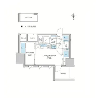 スタイリオ蒲田WEST【6階】の間取り