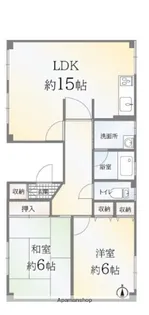 岩井マンション【1階】の間取り