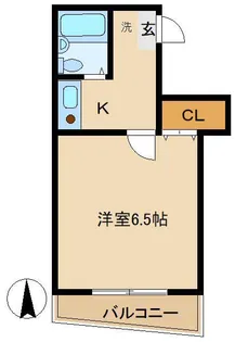 第15シンエイビル【201号室】の間取り