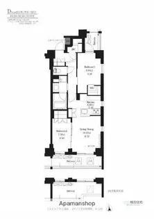 フレンシア目黒洗足【2階】の間取り