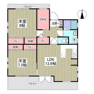 ルナアイワン【3階】の間取り