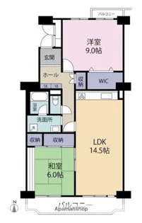 潮路南第2ハイツ25号棟【14階】の間取り
