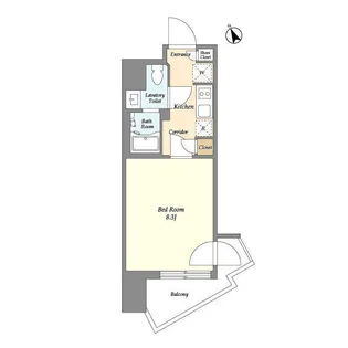 VーMUSIC蒲田【9階】の間取り