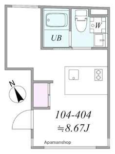 TRIAS347【104号室】の間取り