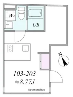 TRIAS347【103号室】の間取り