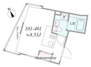 TRIAS347【101号室】の間取り