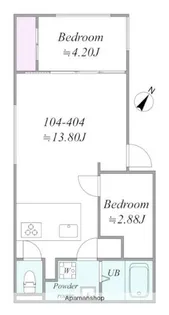 TRIAS166【2階】の間取り