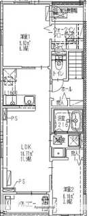 CASA−N【301号室】の間取り
