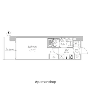 エスタート品川南大井Ⅱ【9階】の間取り