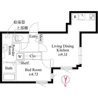 グランパセオ中目黒Ⅱ【2階】の間取り