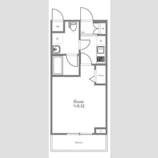パティーナ蒲田【2階】の間取り