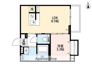 ROBOT HOME 平和島【1階】の間取り
