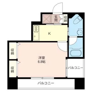 LASANTE品川シーサイドⅢ【803号室号室】の間取り