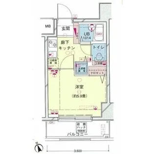 シンシア大森セカンドステージ【4階】の間取り