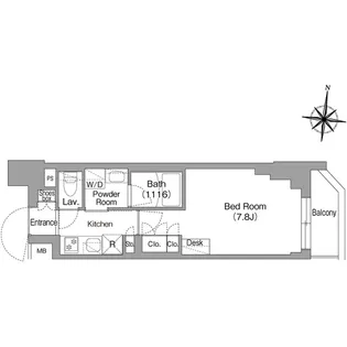コンフォリア・リヴ大崎【3階】の間取り