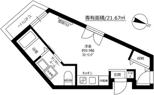 PRNA VILLA【3階】の間取り