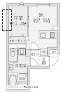 FABRIC 蒲田 WEST RESIDENCE【5階】の間取り