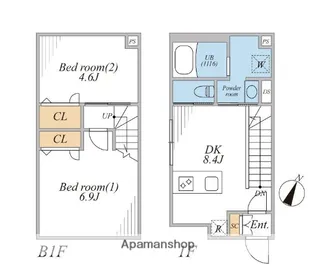 LEGALAND西五反田ANNEX【1階】の間取り