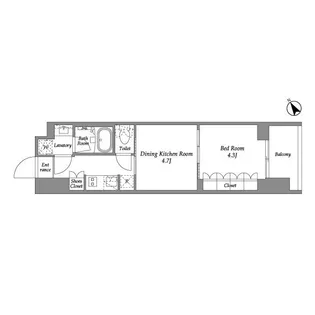 シーズンフラッツ大森西【2階】の間取り