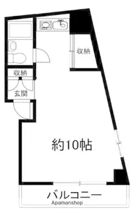 エクセルピア日の出【302号室】の間取り