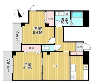 第66シンエイビル【3階】の間取り