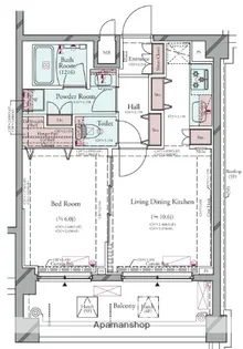 プラシア蒲田 THE GRAND RESIDENCE【5階】の間取り
