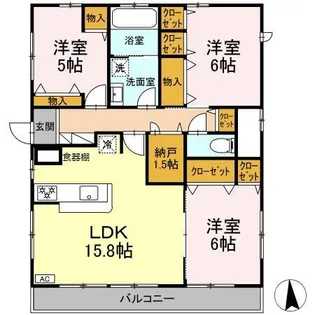 クレストコート自由が丘【2階】の間取り