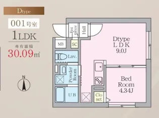 MAJESTIC LIFE 武蔵小山【4階】の間取り