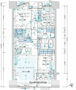 ザ・パークハウス大井町レジデンス【5階】の間取り