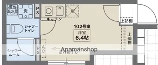 COCOFLAT蓮沼EAST【102号室】の間取り